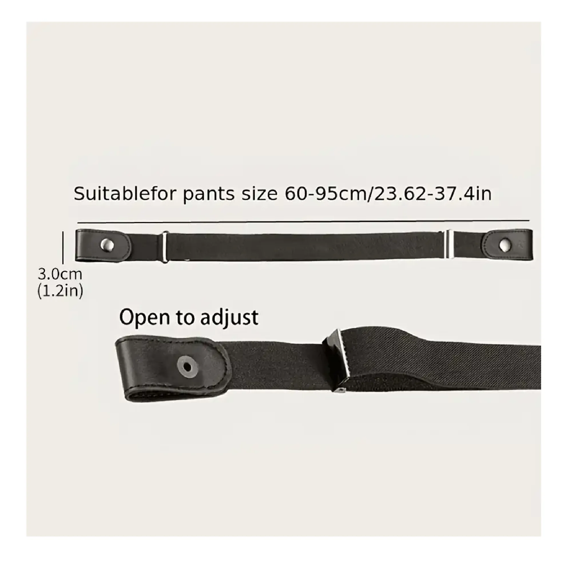 1pc Unisex Elastic Buckle-free Waist Belt, Comfortable Adjustable Belt