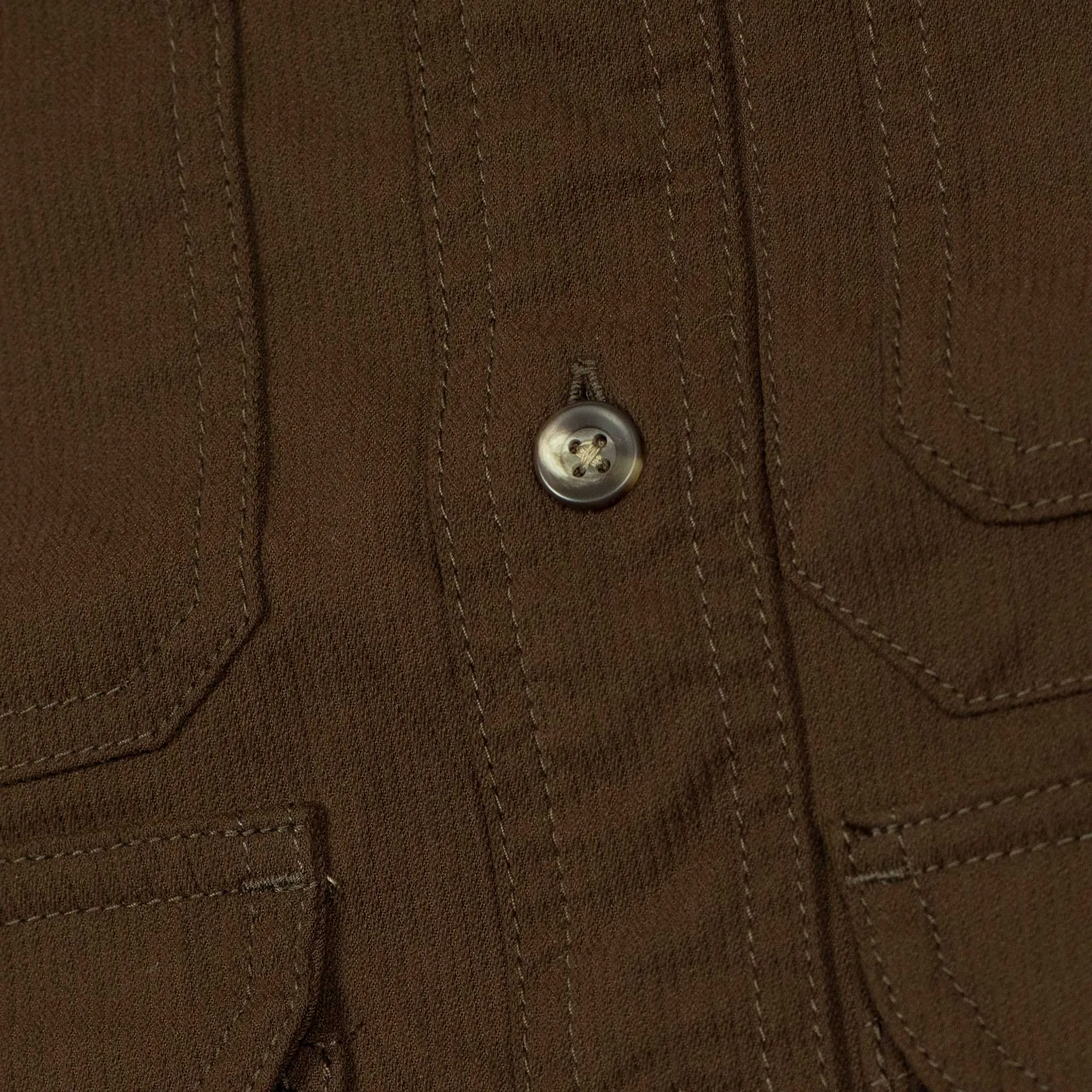 Adventure shirt in brown poly corduroy