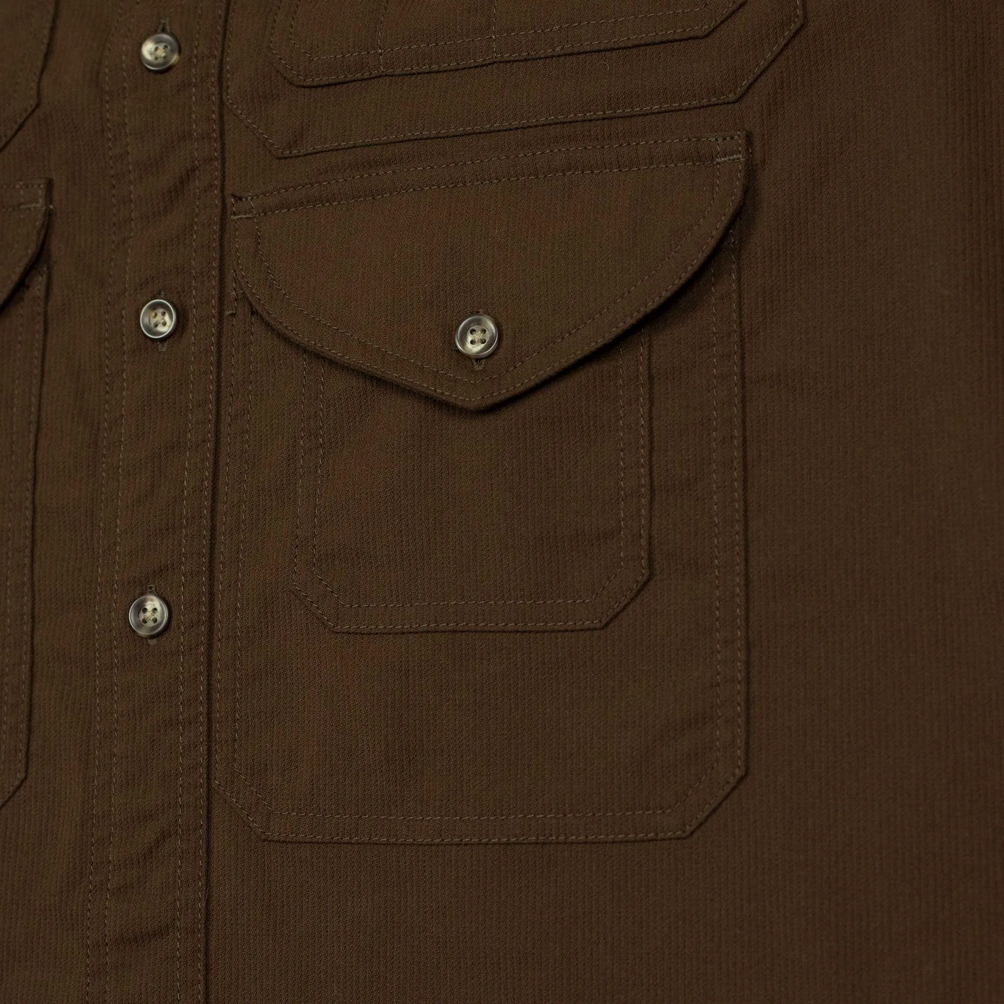 Adventure shirt in brown poly corduroy