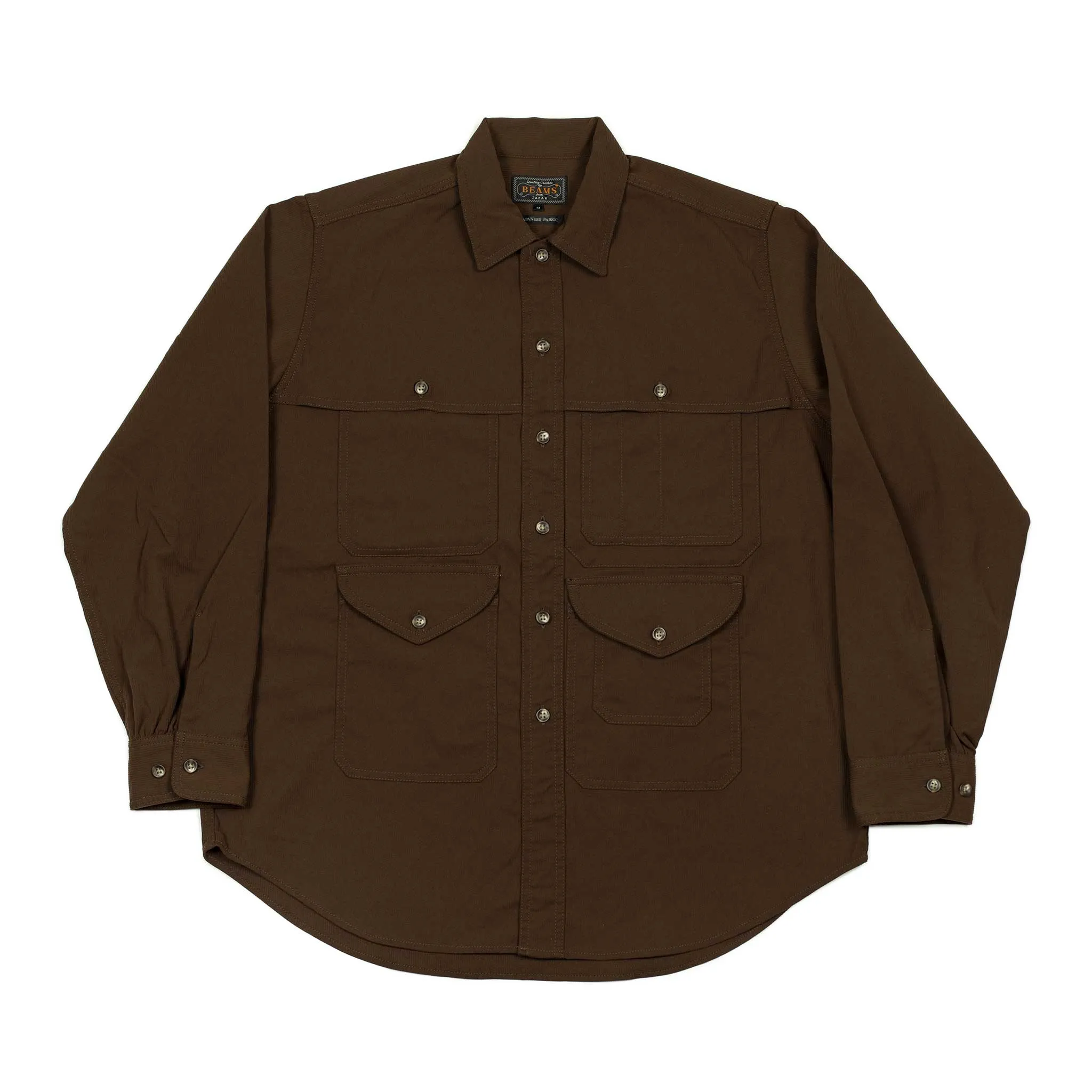 Adventure shirt in brown poly corduroy