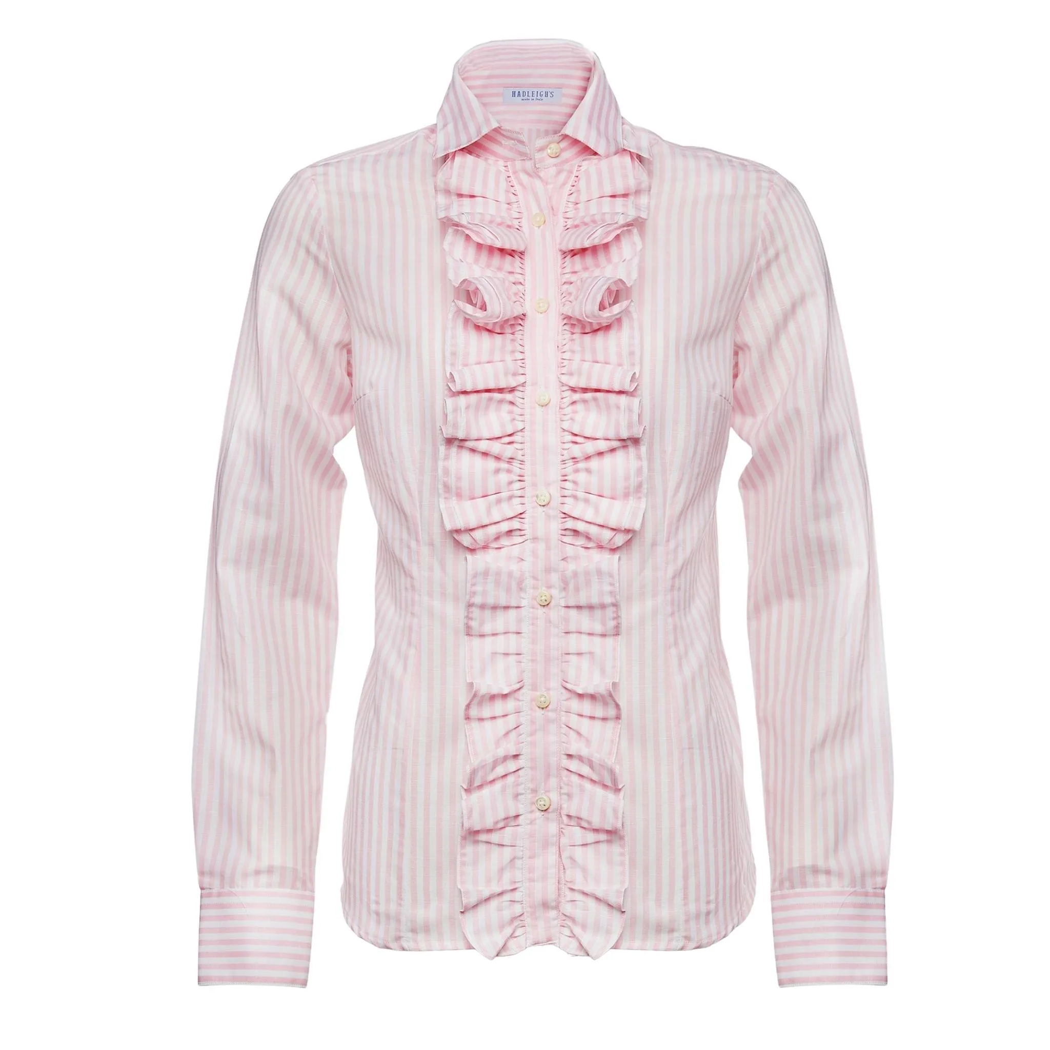 Belinda Blouse in Pink Stripe