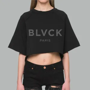 Blvck Paris - "Blvck Tee (Cropped)" - Soft Terry Cotton