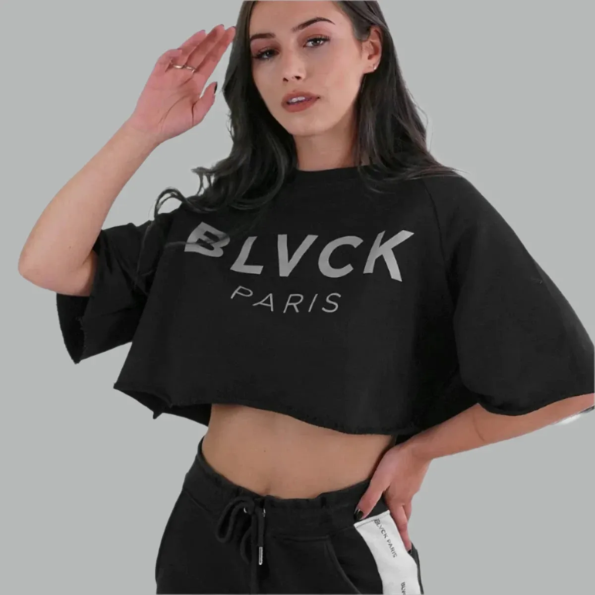 Blvck Paris - "Blvck Tee (Cropped)" - Soft Terry Cotton