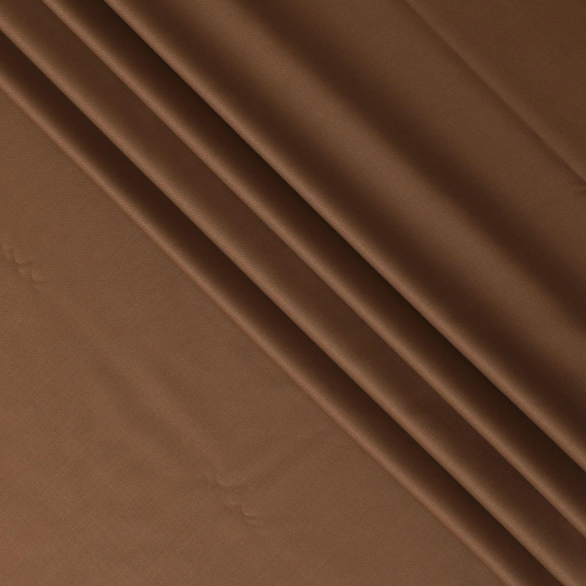 Caramel brown Plain Premium Super 140's wool and cashmere blended suiting fabric-D14696