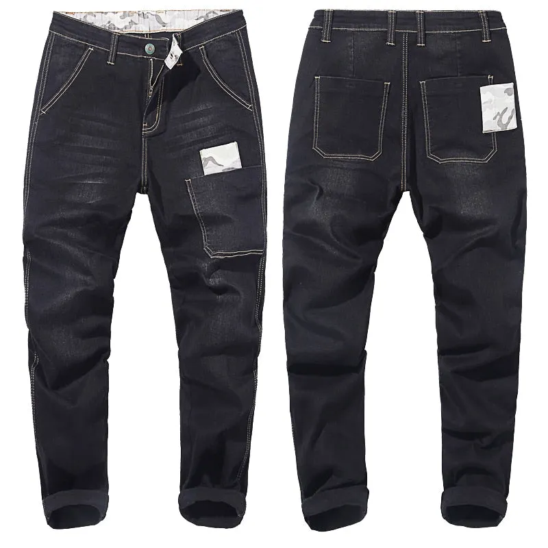 Classic Stretch Cotton Multi-Pocket Denim Jeans