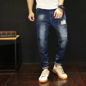 Classic Stretch Cotton Multi-Pocket Denim Jeans