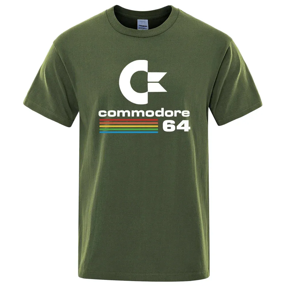 Commodore 64 Print Loose T-Shirts for Men