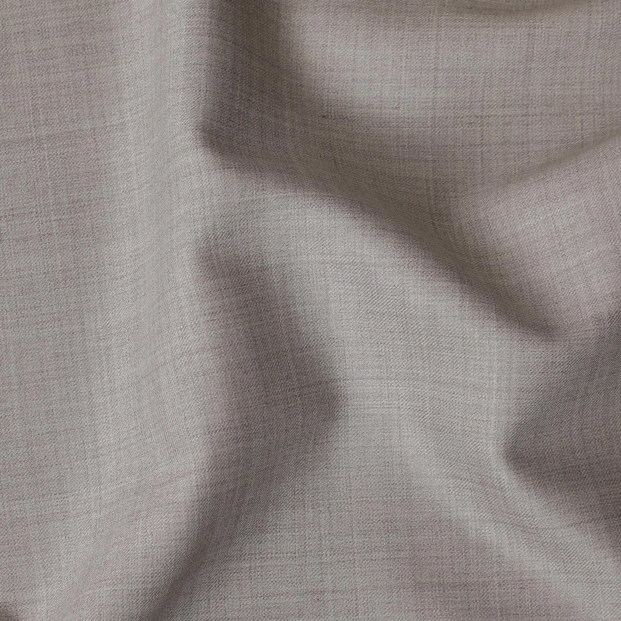 Cool grey Premium pure Italian Super 140's Merino wool suiting fabric-D16464