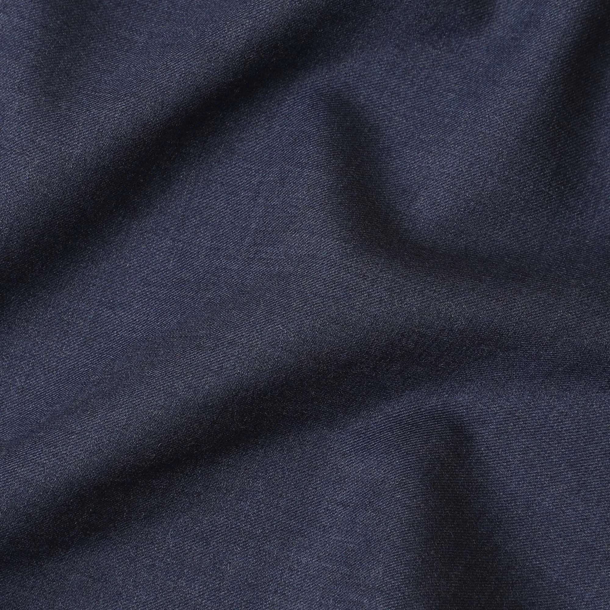 Denim blue plain Premium Italian super 150's all wool suiting fabric-D11427