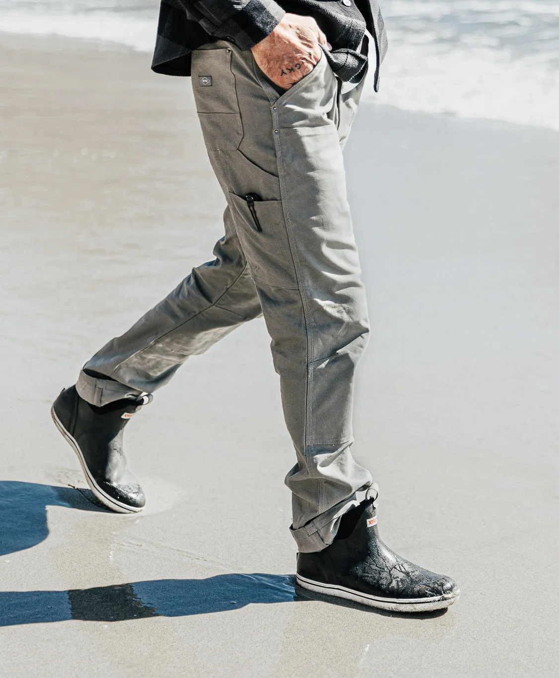 Draft Pant in Duck Canvas - Ash