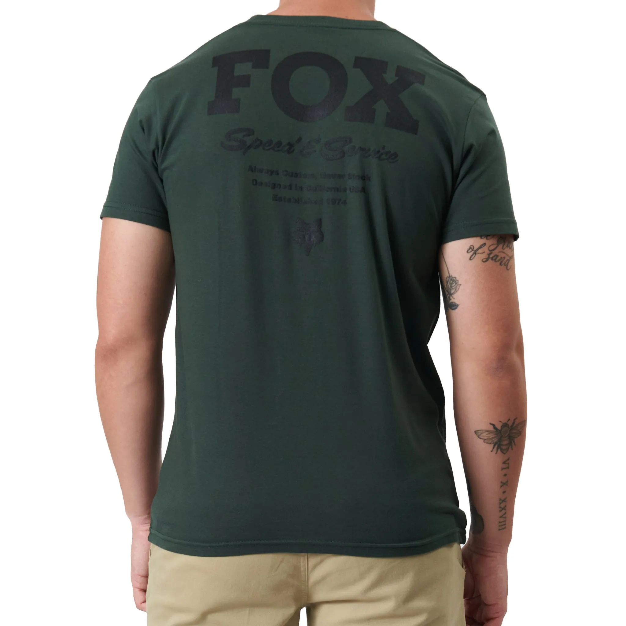 Fox Speed and Service SS Tee (Hunter Green)