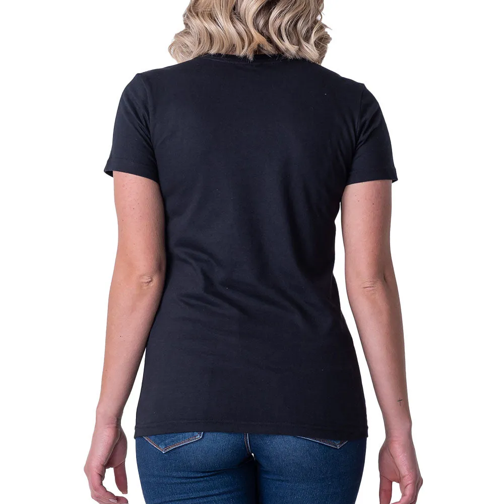 Fox Women's Brake Off Ss V-Neck Tee (Black)