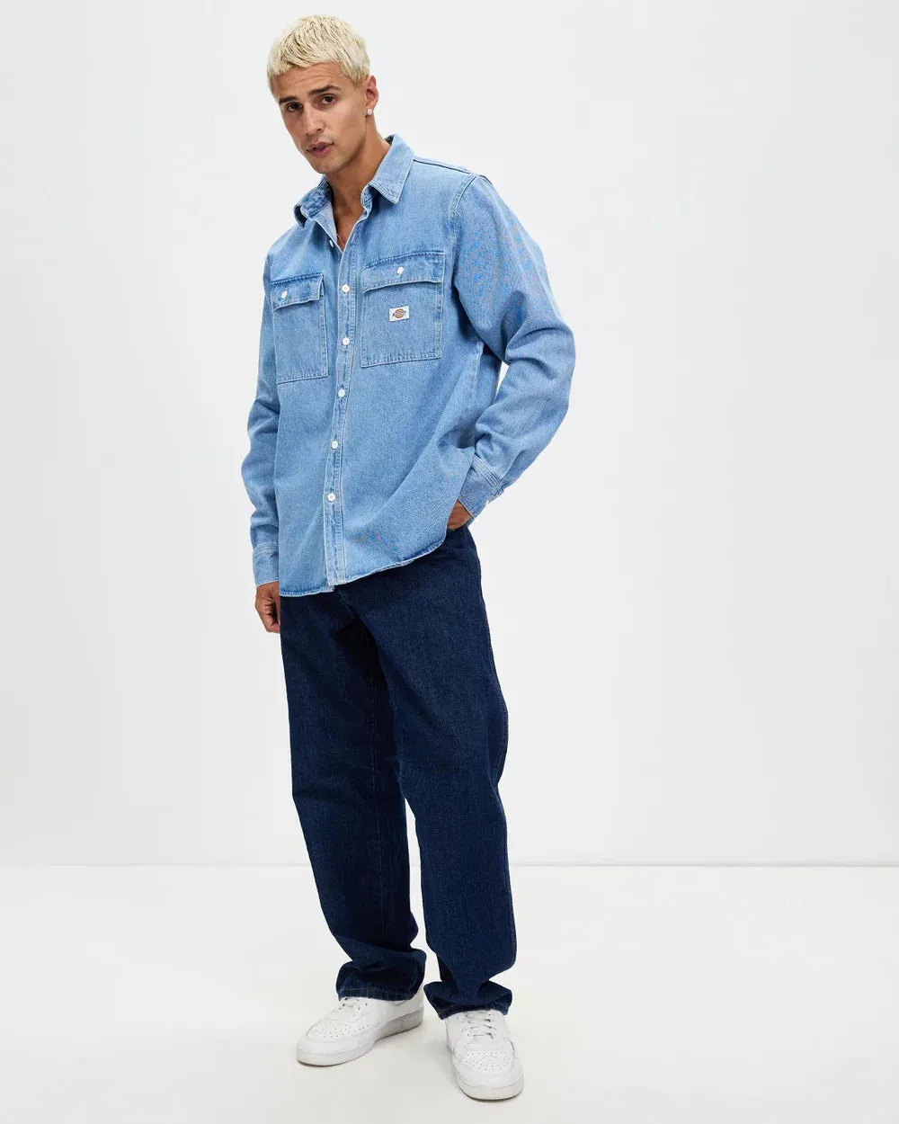 Jacinto Denim regular fit Button Down L/S Shirt