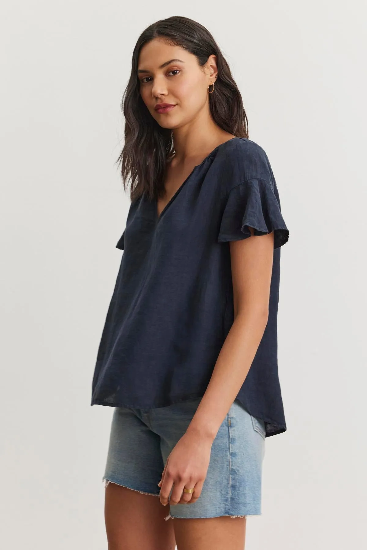 JENNIFER LINEN TOP