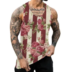 Men's Casual Printed Resort Sports Tank Top 69709355L