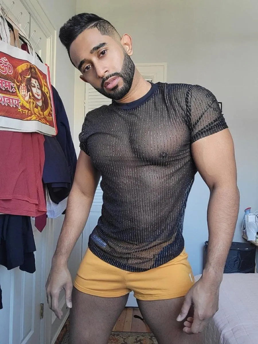 METALLIC Mesh T-Shirt