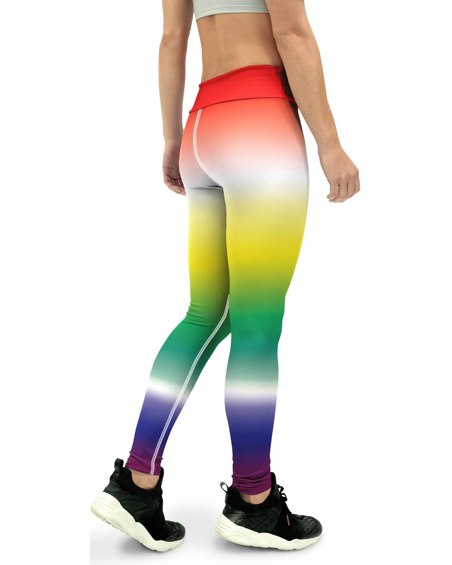 Ombre Rainbow Yoga Pants