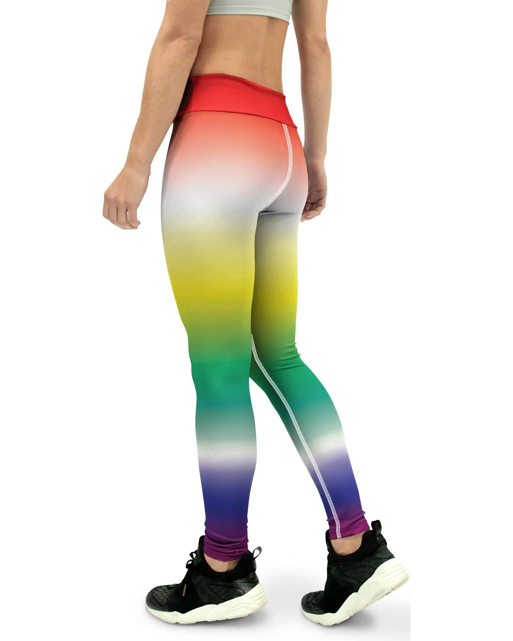 Ombre Rainbow Yoga Pants