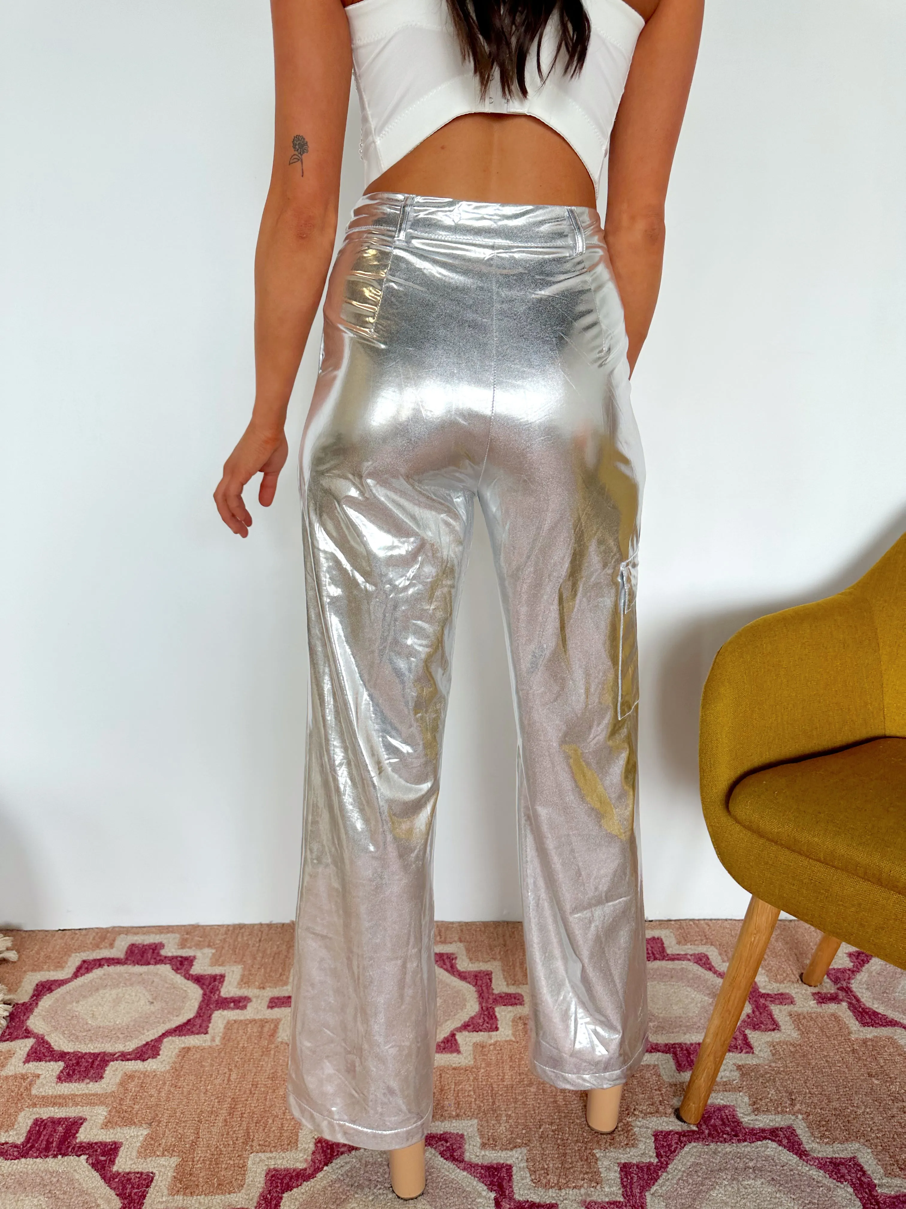 SHINE BRIGHT METALLIC PANTS