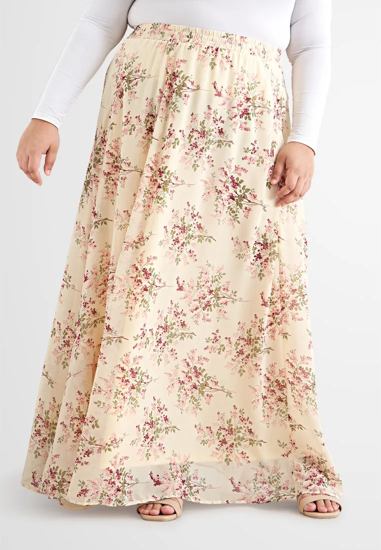 Sofia Floral Chiffon Skirt