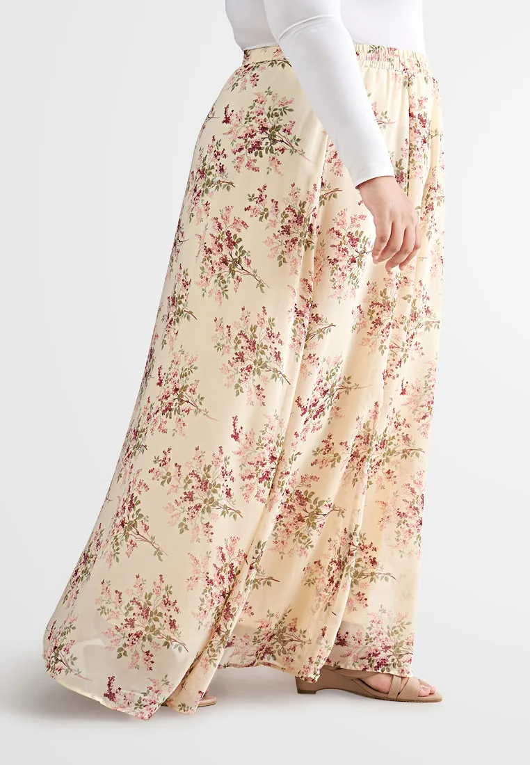 Sofia Floral Chiffon Skirt