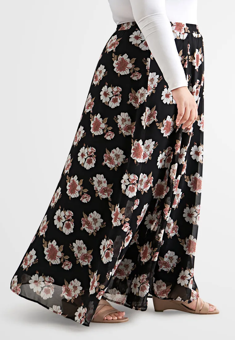 Sofia Floral Chiffon Skirt