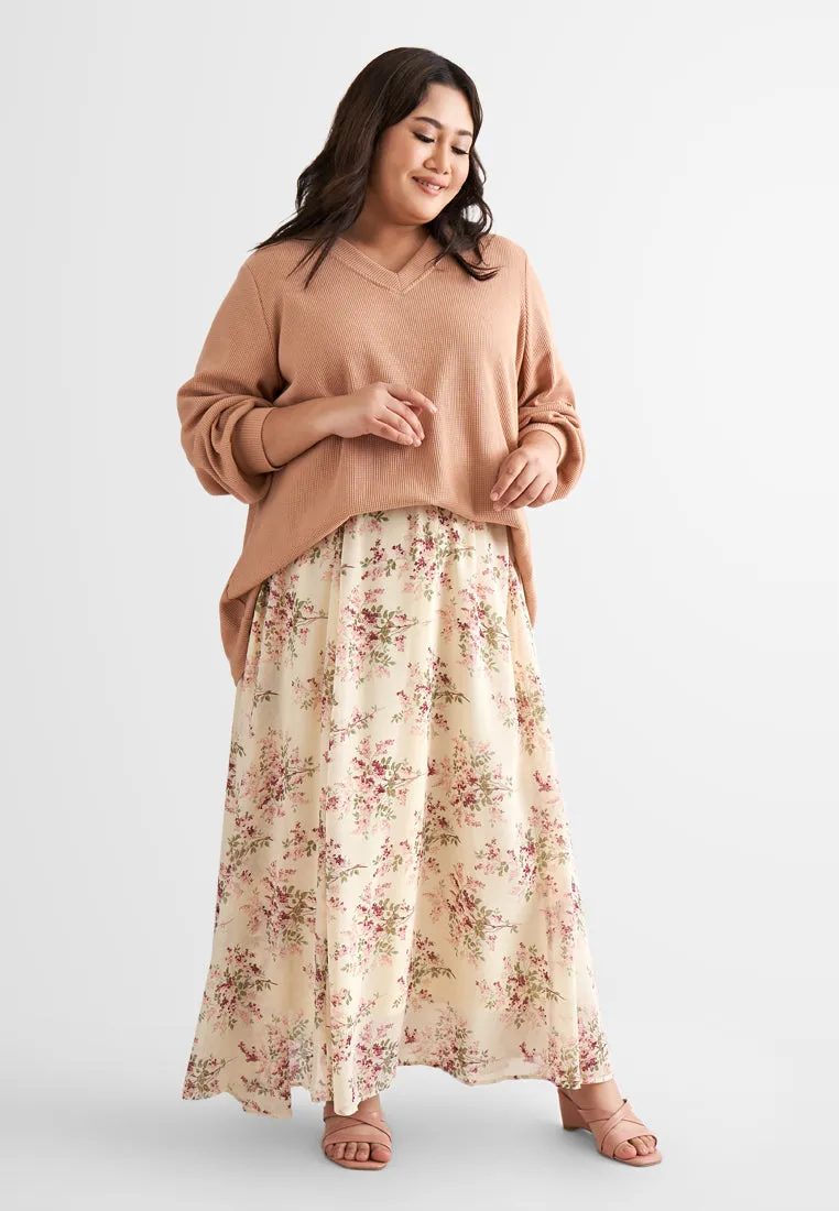 Sofia Floral Chiffon Skirt