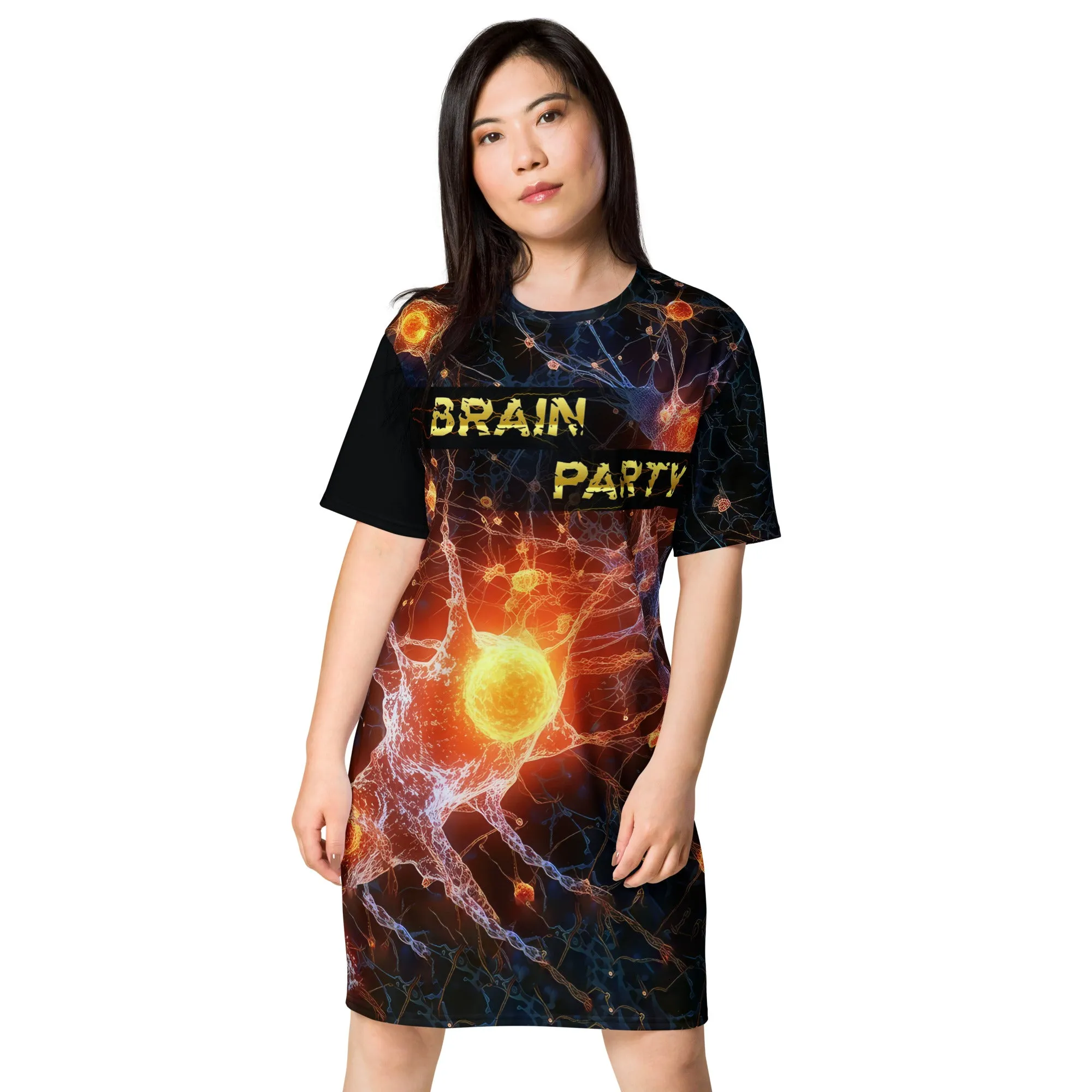 T-Shirt Dress Brain Party