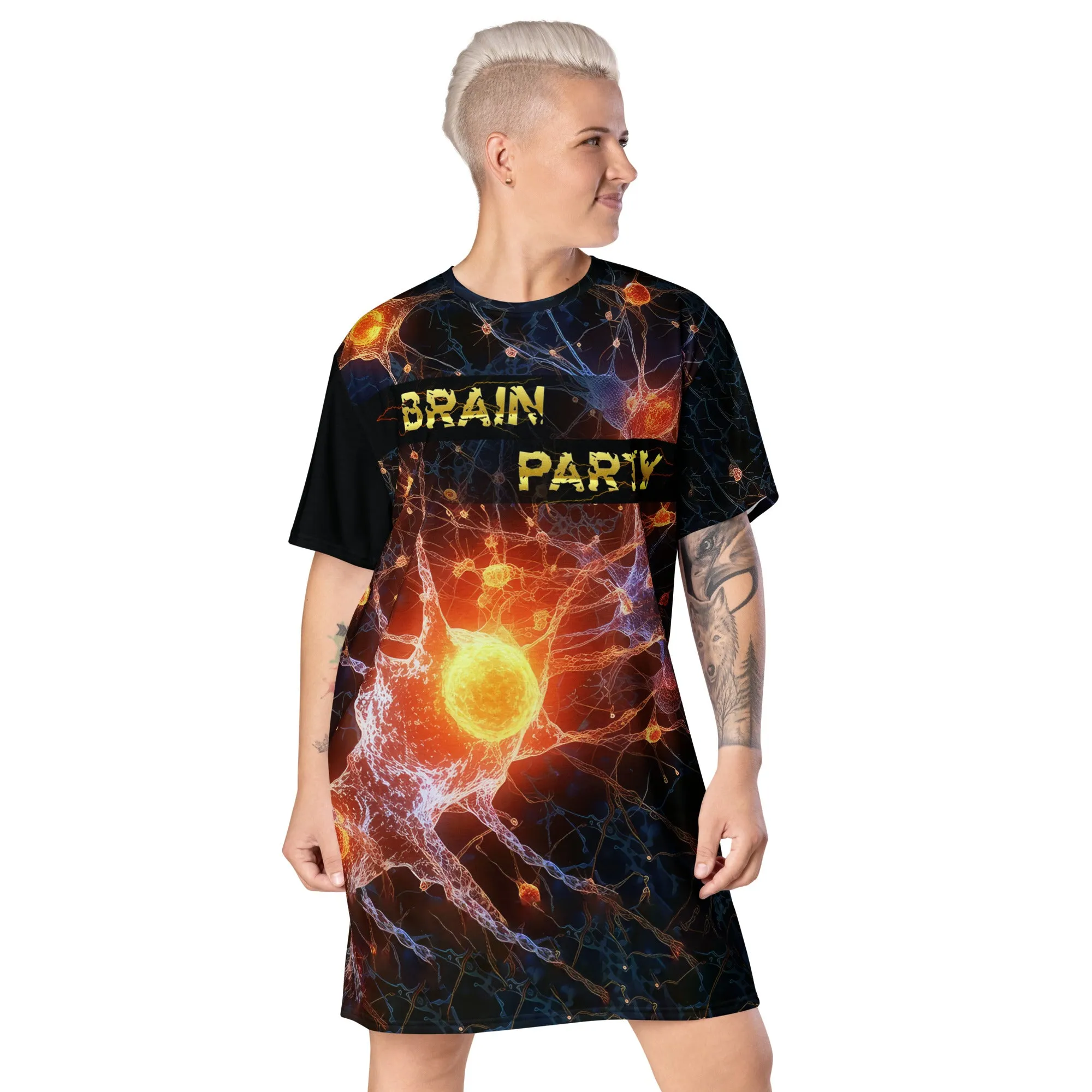 T-Shirt Dress Brain Party