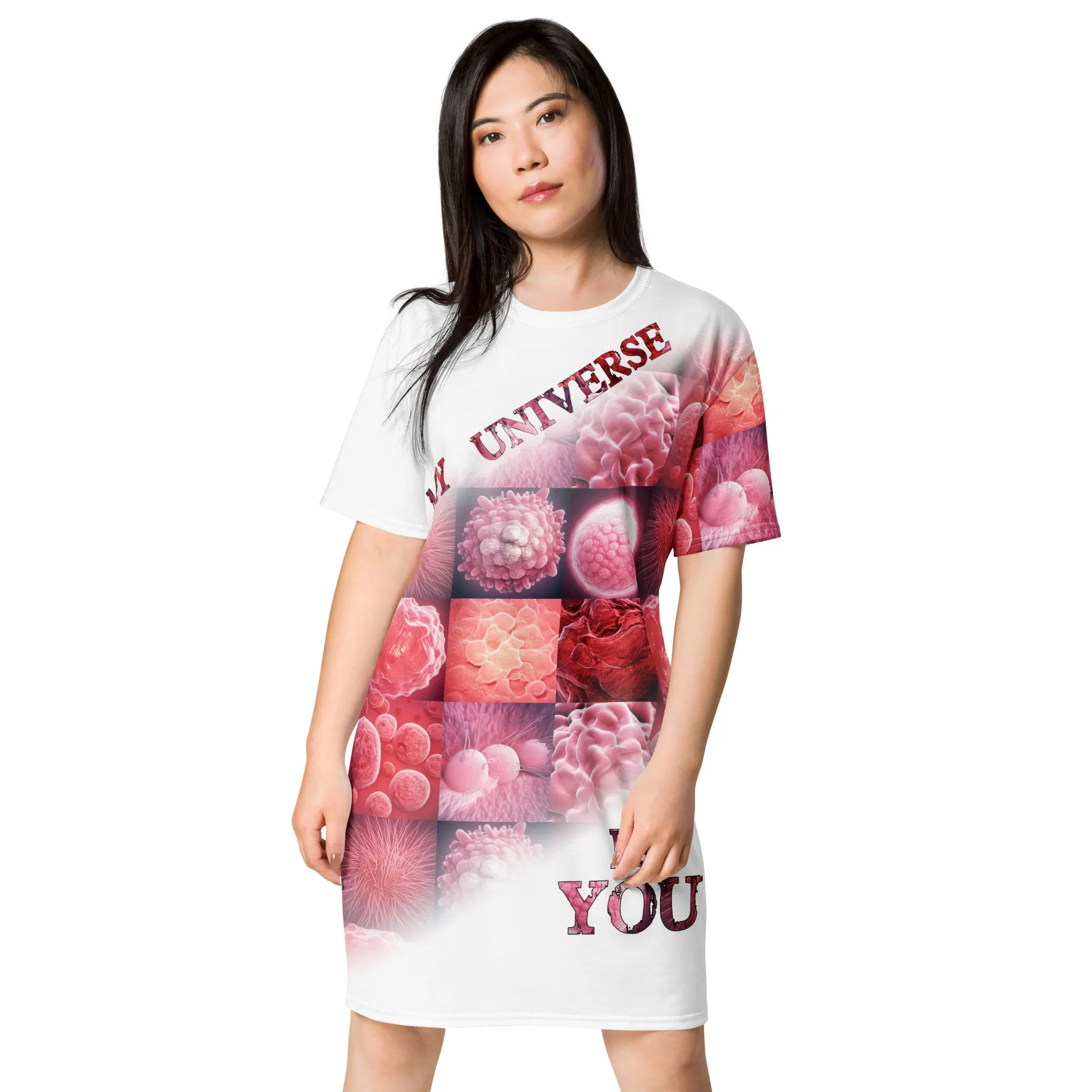 T-Shirt Dress Cells in Pink