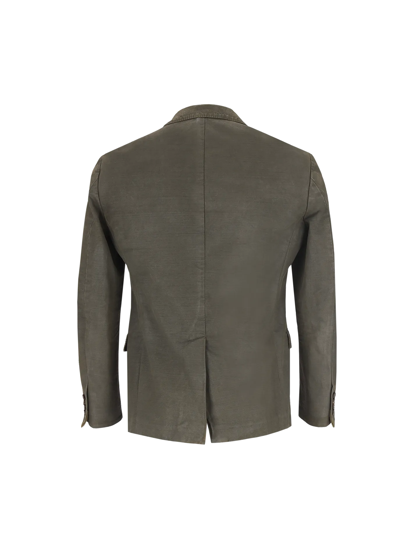 waxed cotton blazer